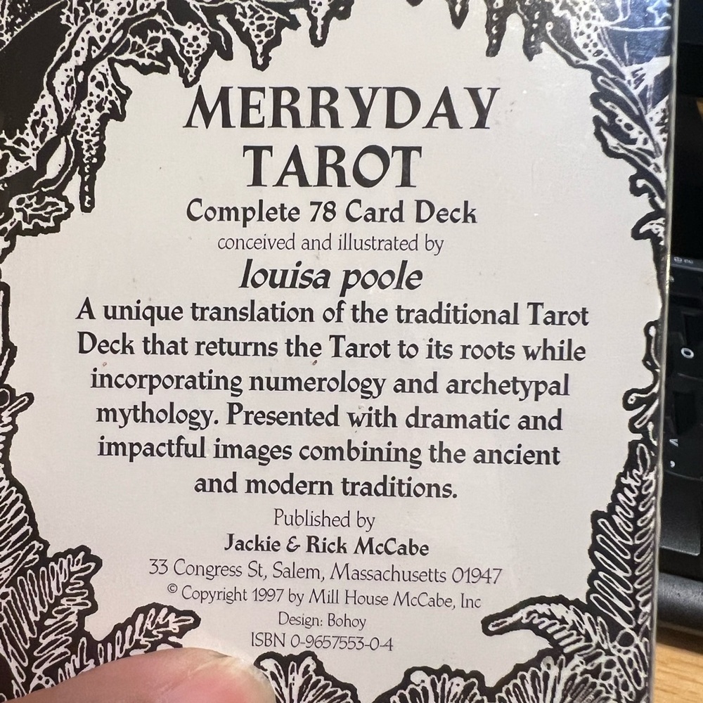 Unopened, tarot deck MerryDay Tarot illustrated by Louisa Poole